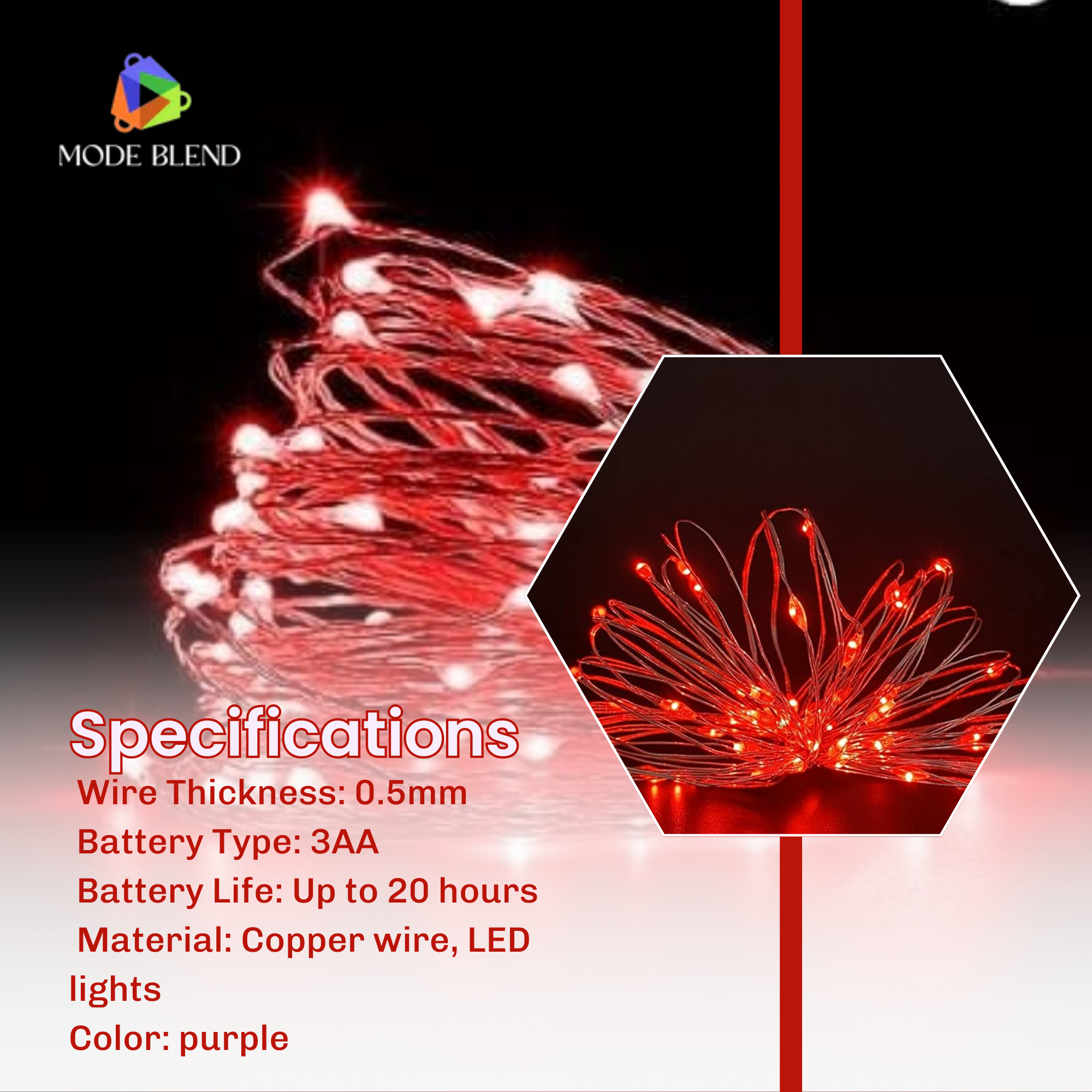 LED Fairy String Lights for All Occasions - Warm White & Multi-Color