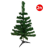 2ft Artificial Christmas Tree with Metal Stand – Compact Tabletop Holiday Xmas Decor for Home, Office & Indoor Festive Display - Mode Blend