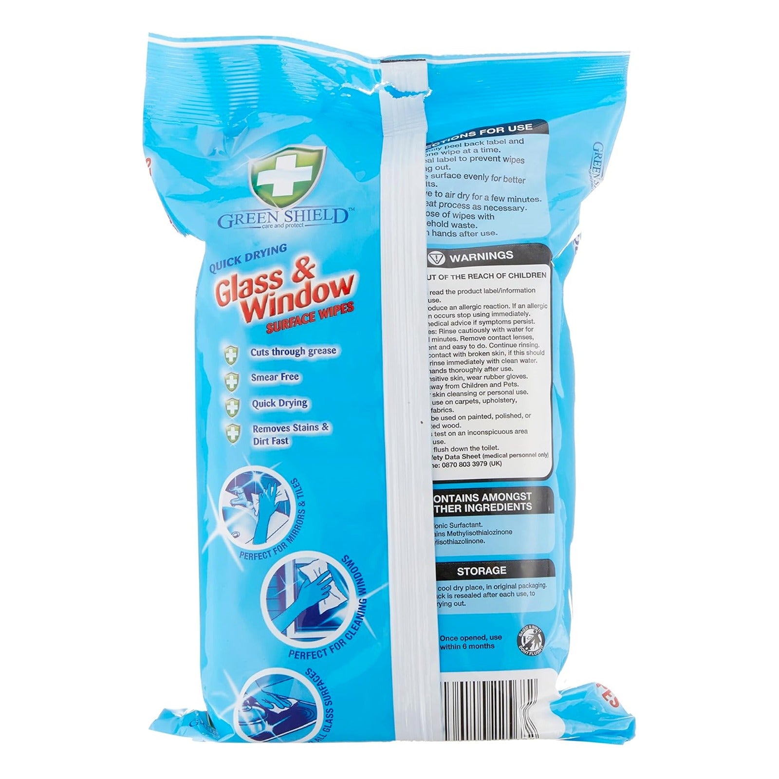 Streak-free cleaning with Mode Blend Glass & Window Surface Wipes, ideal for home use