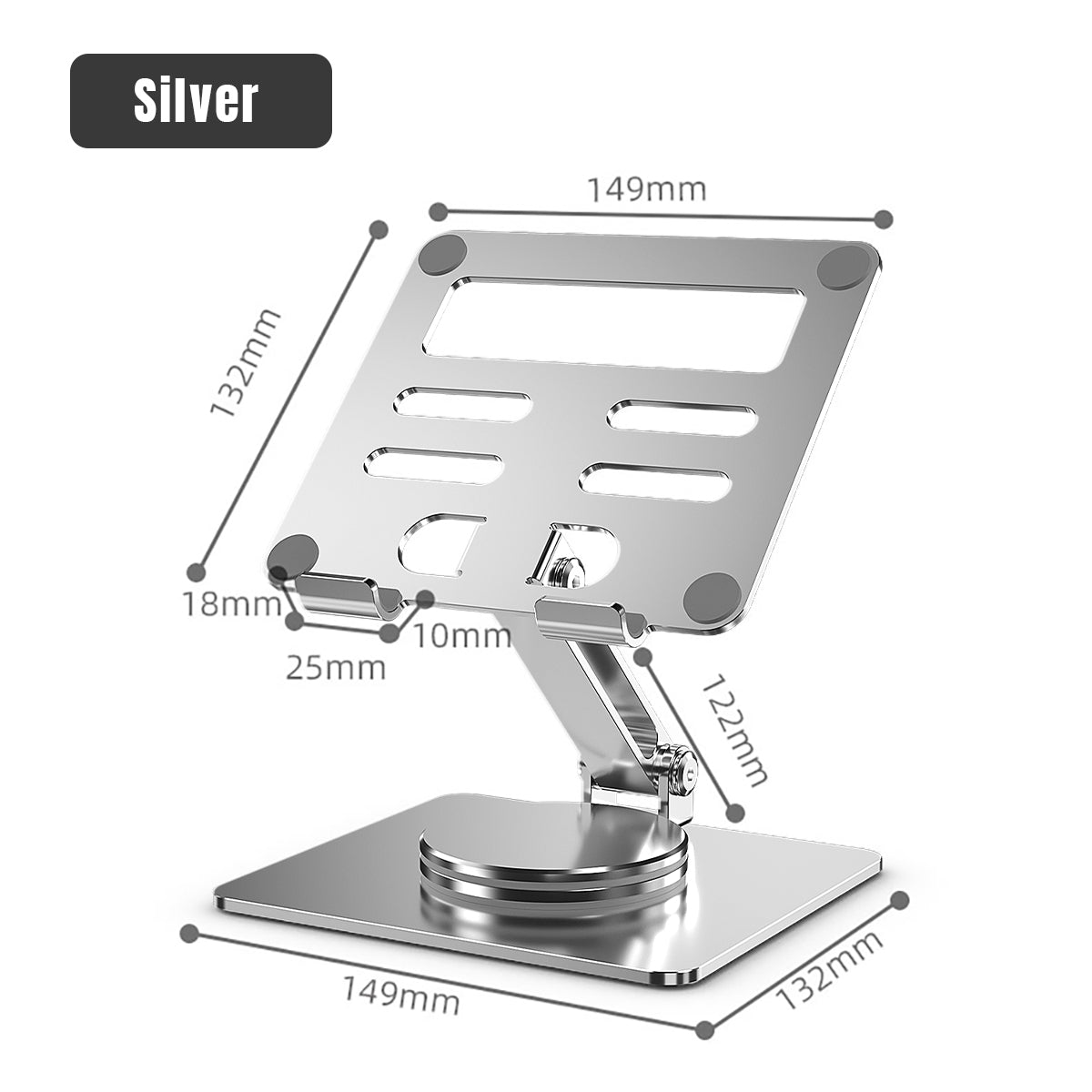 Ergonomic foldable computer stand for desk setup and improved posture