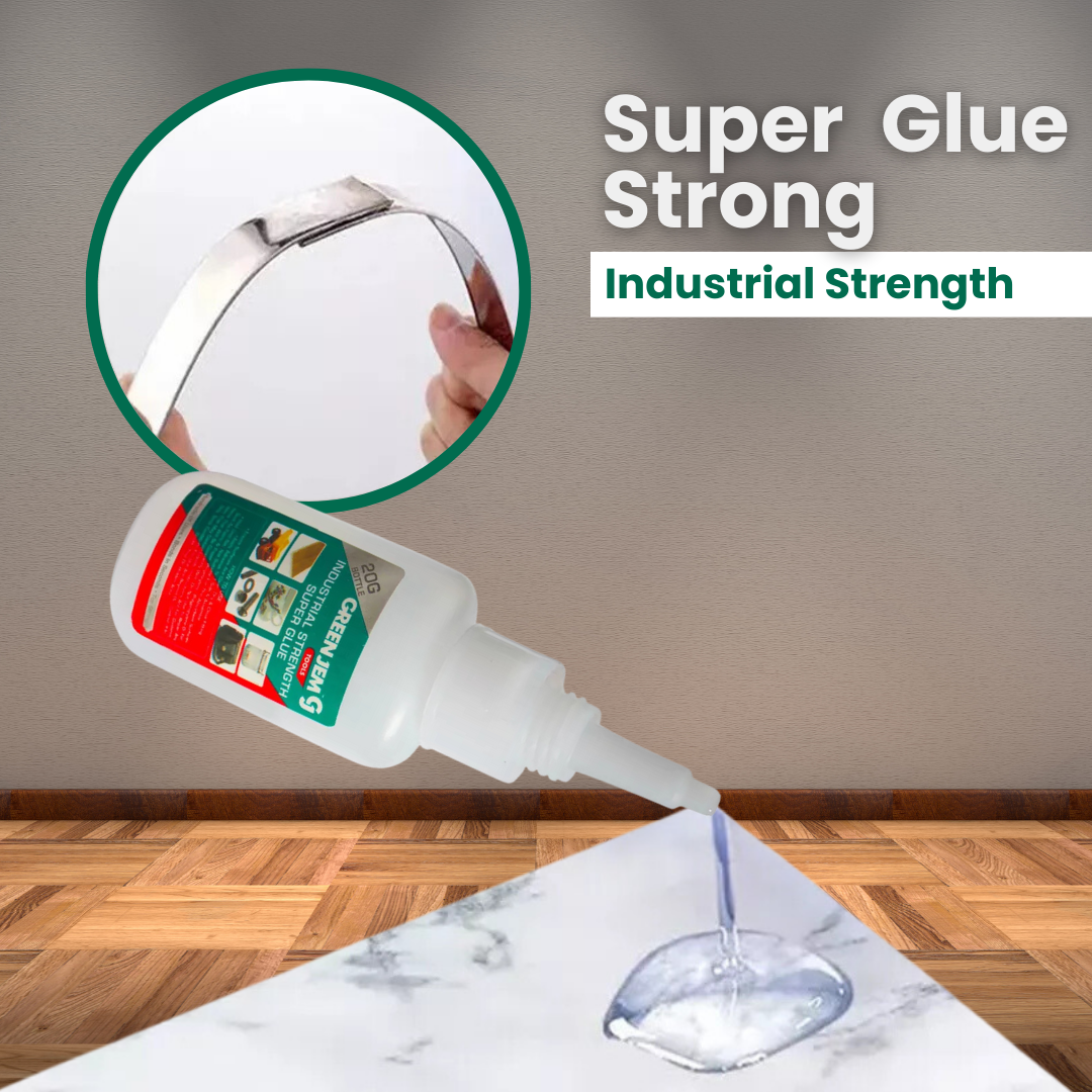 Durable super glue from Mode Blend, designed for rapid drying and high performance
