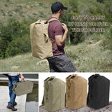 Military Duffel Bag Top Load Double Strap Army Travel Tactical Canvas Backpack for Outdoor 30L - Mode Blend