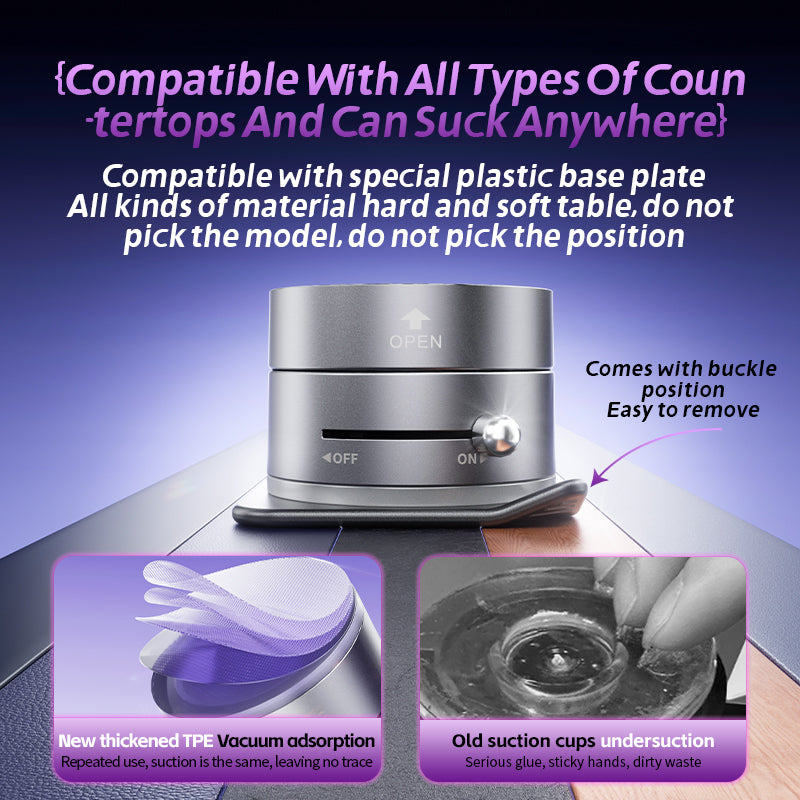 Mode Blend Magnetic Suction Foldable Portable 2025 Vacuum Magnetic Phone Holder for Car, Gym, and Shower Available in Black, Gray, and White