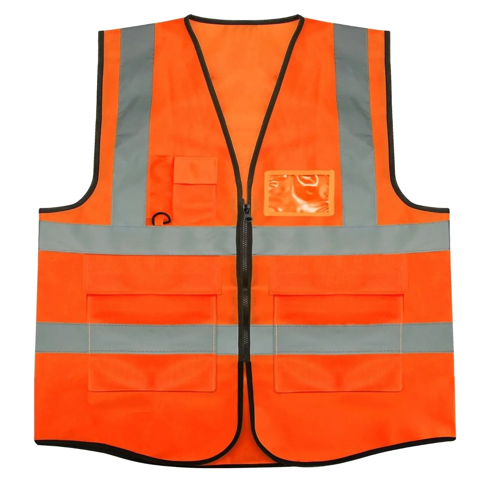 High Visibility Reflective Safety Vest, Work Waistcoat with Reflective Tape Strips for Road Construction & Safety Use - Mode Blend