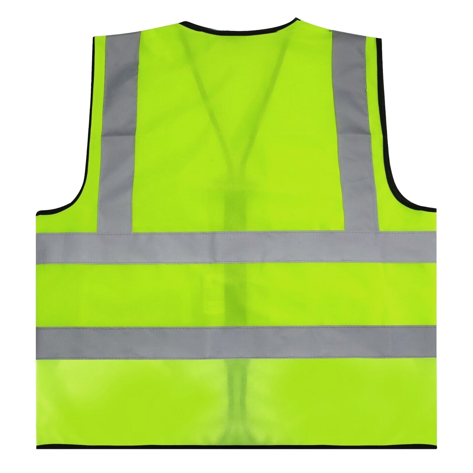 Back view of Mode Blend High Visibility Work Waistcoat featuring durable reflective detailing