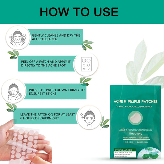 Acne Patches - Pack of 36 Translucent Hydrocolloid Pimple Patch Spot Treatment Stickers for Face and Body - Fast-Acting & Cruelty Free Skin Care - Mode Blend