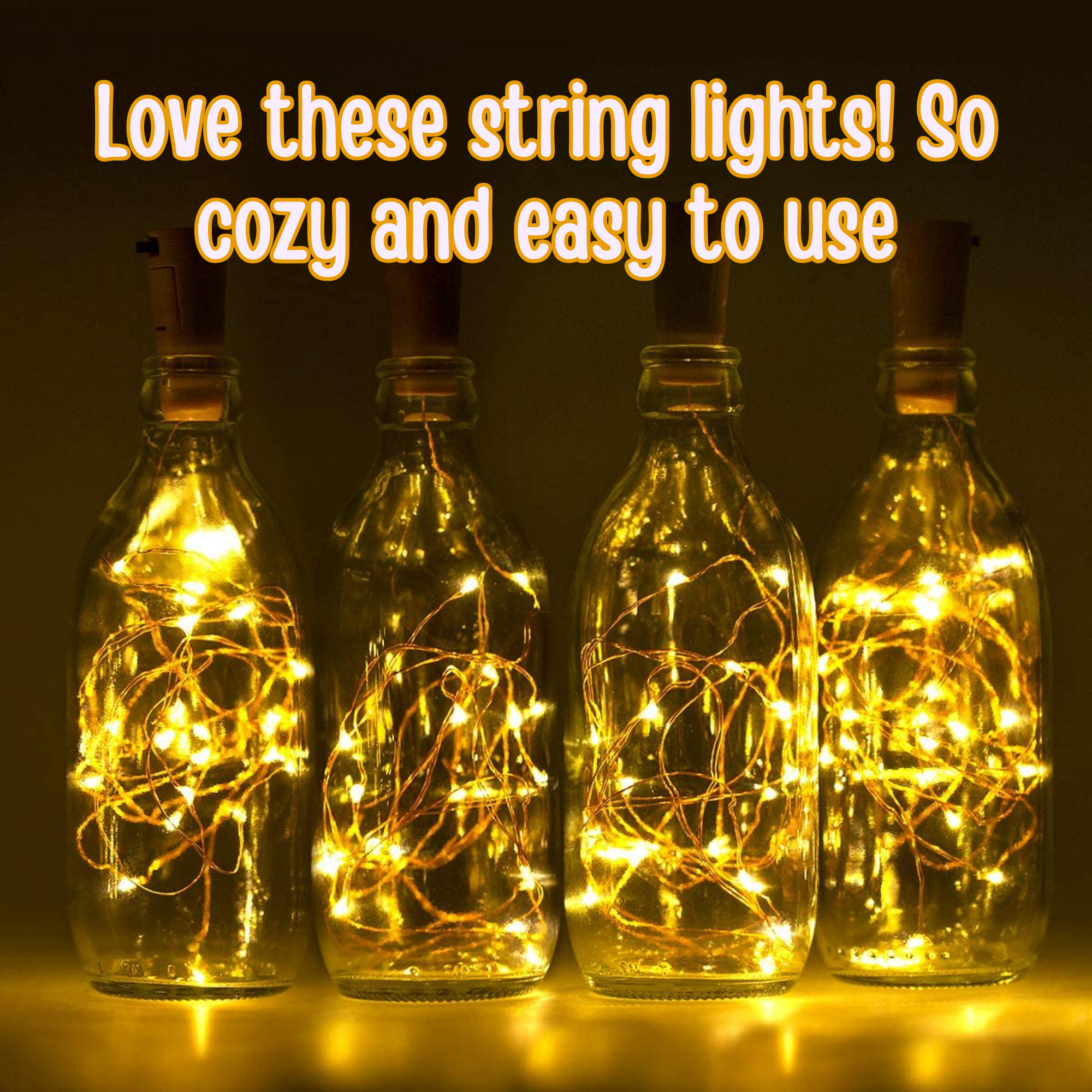 Copper Wire LED Lights by Mode Blend - Perfect for Party Decorations