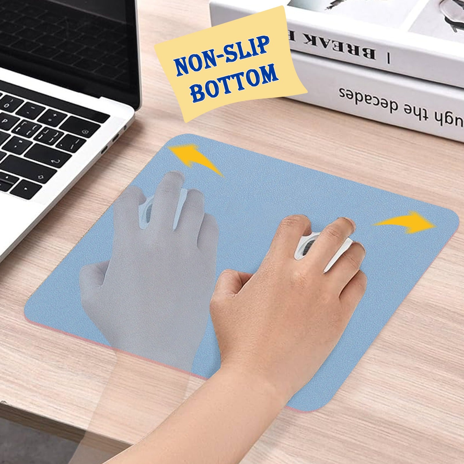 Durable Mode Blend Mouse Pad with Non-Stitched Edge and Waterproof Rubber Base