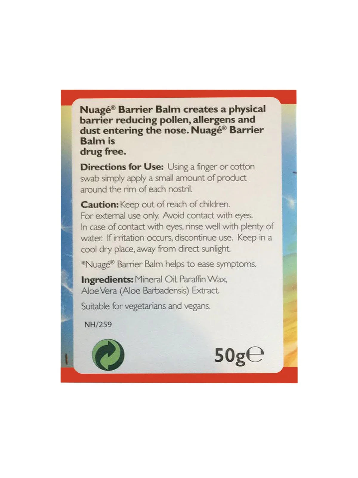 Mode Blend Nuage Hayfever & Allergy Relief Barrier Balm | Traps Pollen, 2 Pack,50gram - Mode Blend