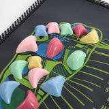 PVC Reflexology Foot Massage Mat: 35×35cm Acupressure Pad - Mode Blend