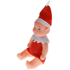 Elves Behavin Badly Vinyl Baby Elf Red Outfit, 5" Christmas Decoration Dolls, 5-Pack