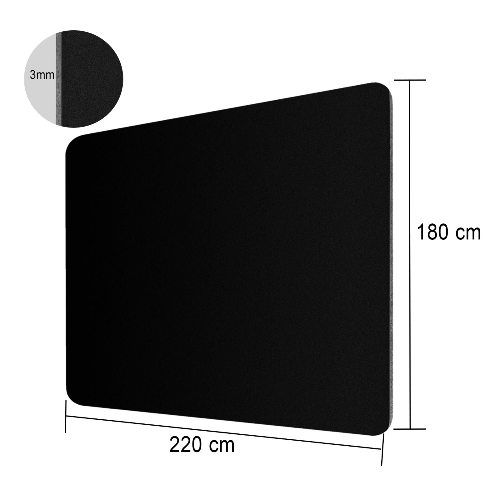 Mode Blend Premium PU Leather Mouse Pad - Smooth, Waterproof Surface for Gaming & Office