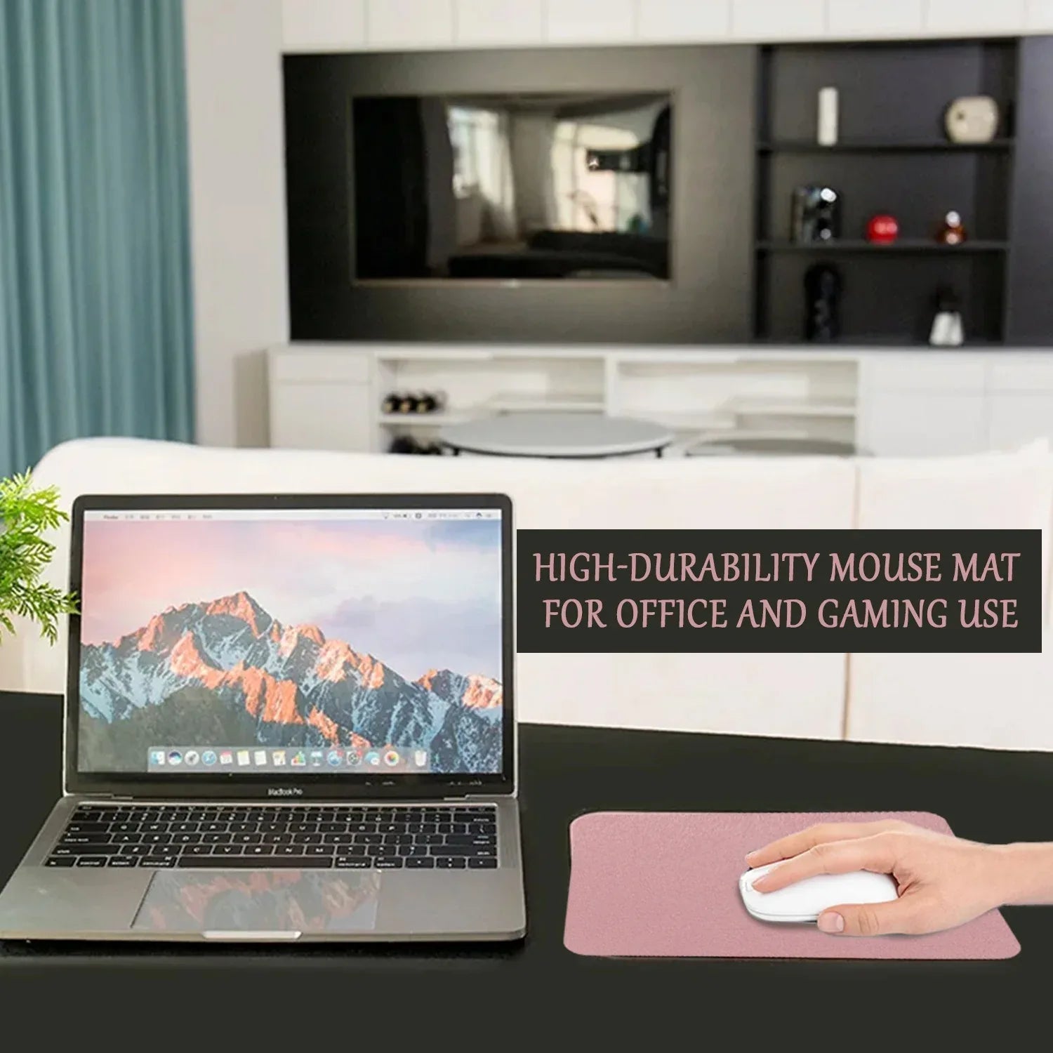 Mode Blend Non-Stitched Edge Mouse Pad with Soft Textured Surface and Waterproof Rubber Base for Ultimate Comfort and Durability - Gaming-Focused - Mode Blend
