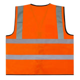 High Visibility Reflective Safety Vest, Work Waistcoat with Reflective Tape Strips for Road Construction & Safety Use - Mode Blend