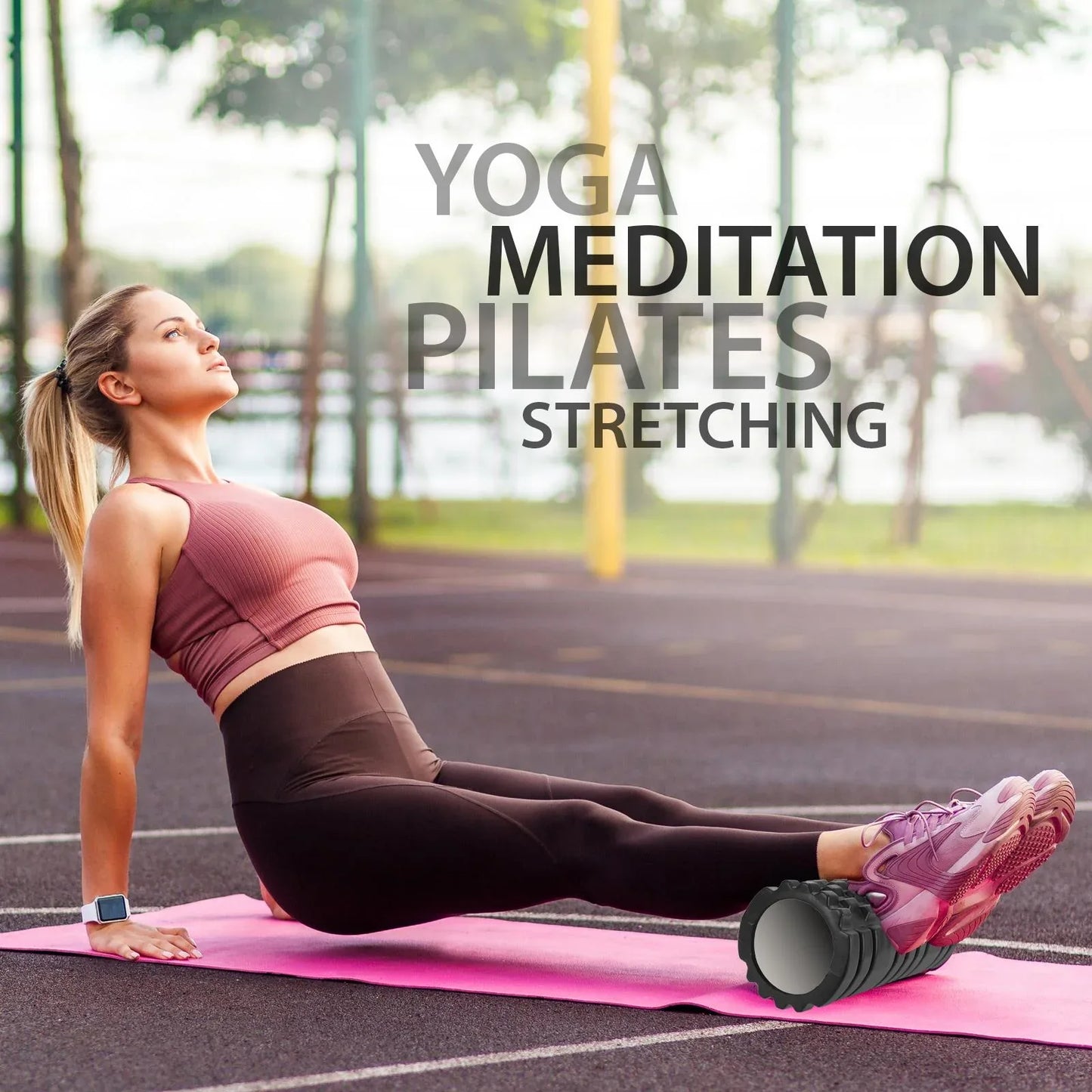 Foam Fitness Roller (30cm x 13cm) – High-Density EVA Massage Roller for Deep Tissue Muscle Recovery, Gym Training & Pain Relief - Mode Blend