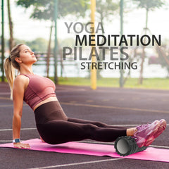 Foam Fitness Roller (30cm x 13cm) High-Density EVA Massage Tool for Muscle Recovery & Pain Relief