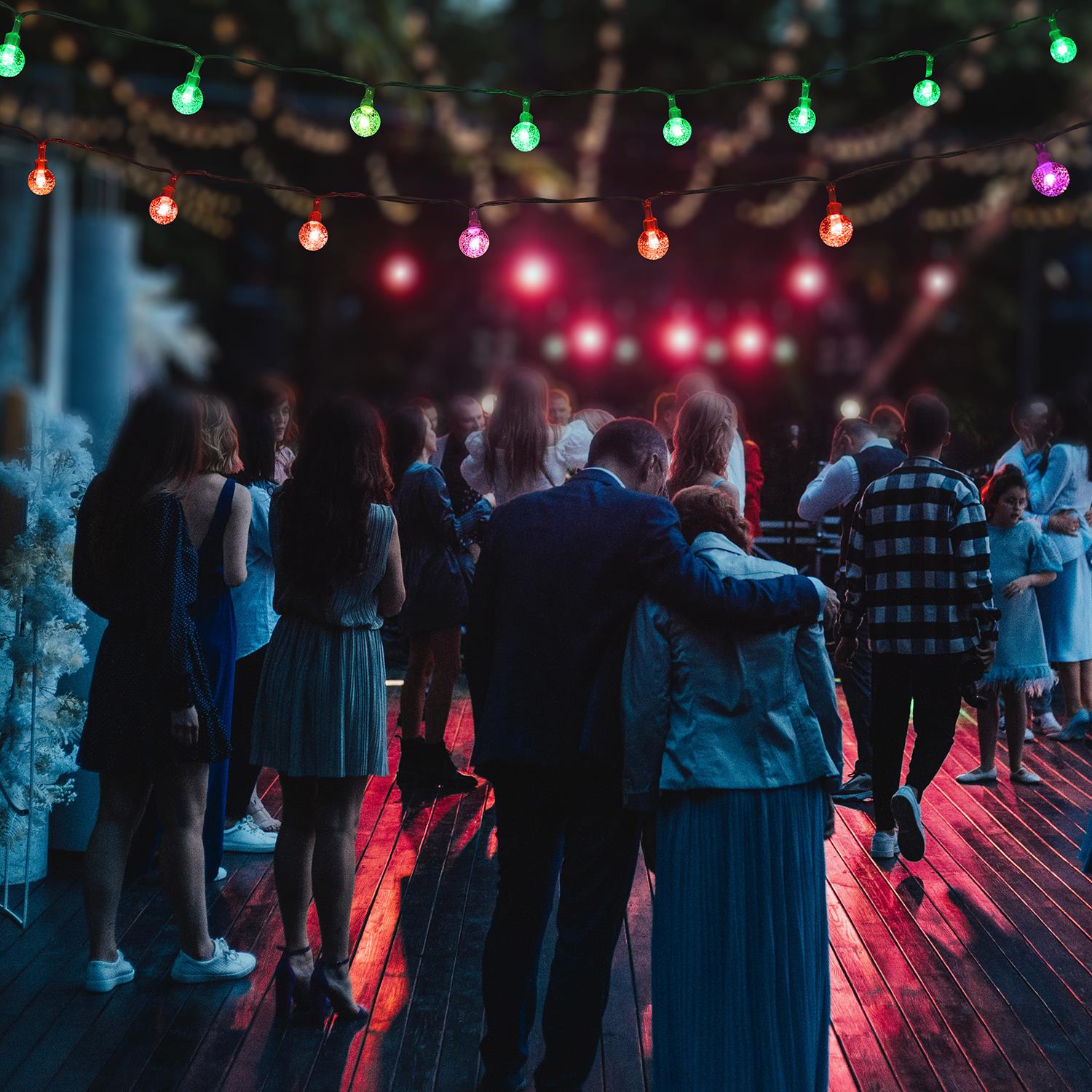 Globe Fairy String Lights 26ft – 60 Multicolour LED Bulbs, Waterproof, Battery Operated, 7 Lighting Modes for Indoor & Outdoor Decoration | Wedding, Diwali, Christmas, Party Decor