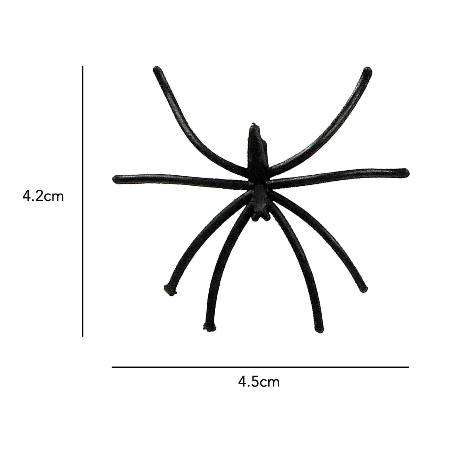 Halloween Realistic Black Spiders – 2 Packs of 24pcs (48 Total) Creepy Plastic Spider Decorations for Party, Haunted House, Pranks & Spooky Props - Mode Blend