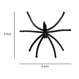 Halloween Realistic Black Spiders – 2 Packs of 24pcs (48 Total) Creepy Plastic Spider Decorations for Party, Haunted House, Pranks & Spooky Props - Mode Blend