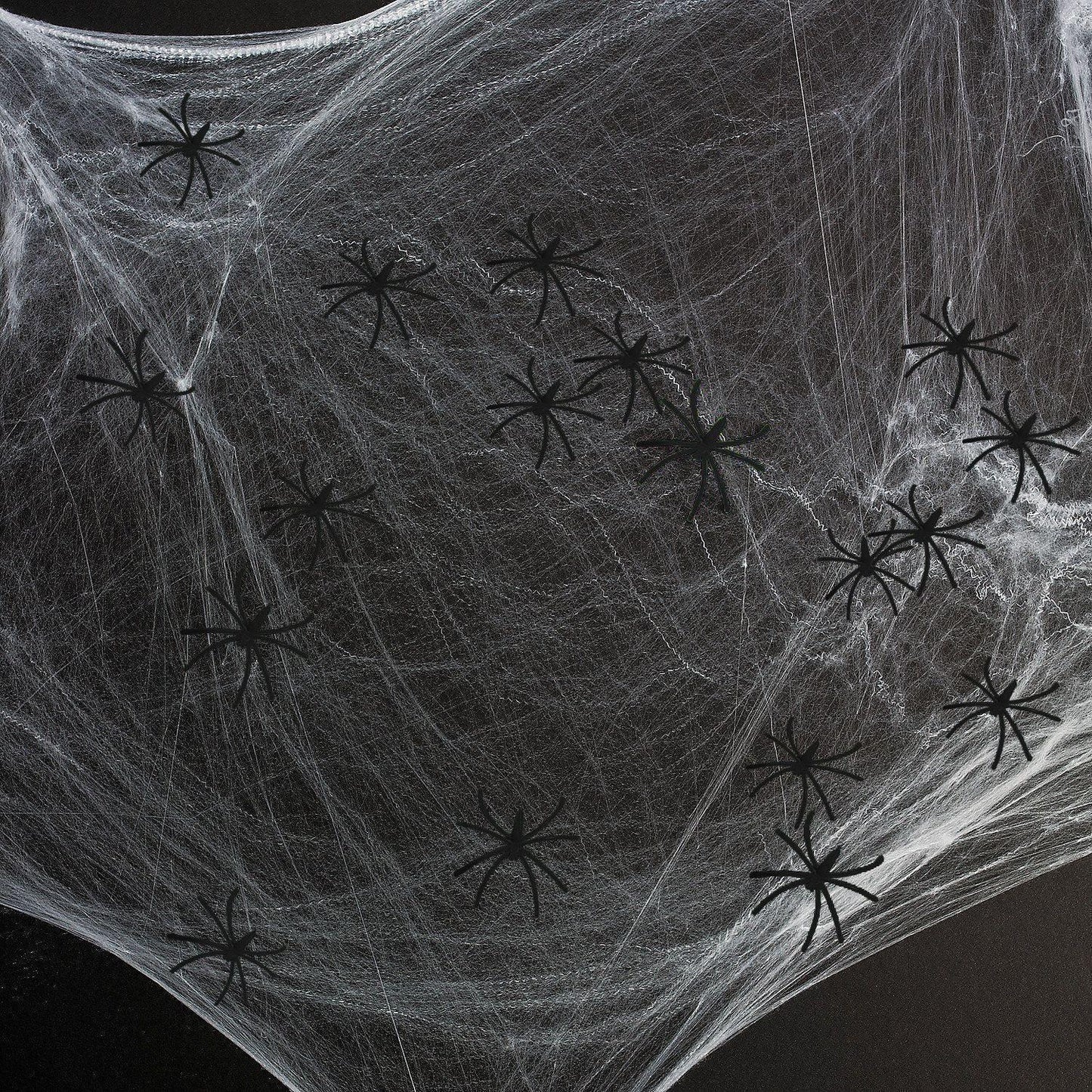 Halloween Realistic Black Spiders – 2 Packs of 24pcs (48 Total) Creepy Plastic Spider Decorations for Party, Haunted House, Pranks & Spooky Props - Mode Blend