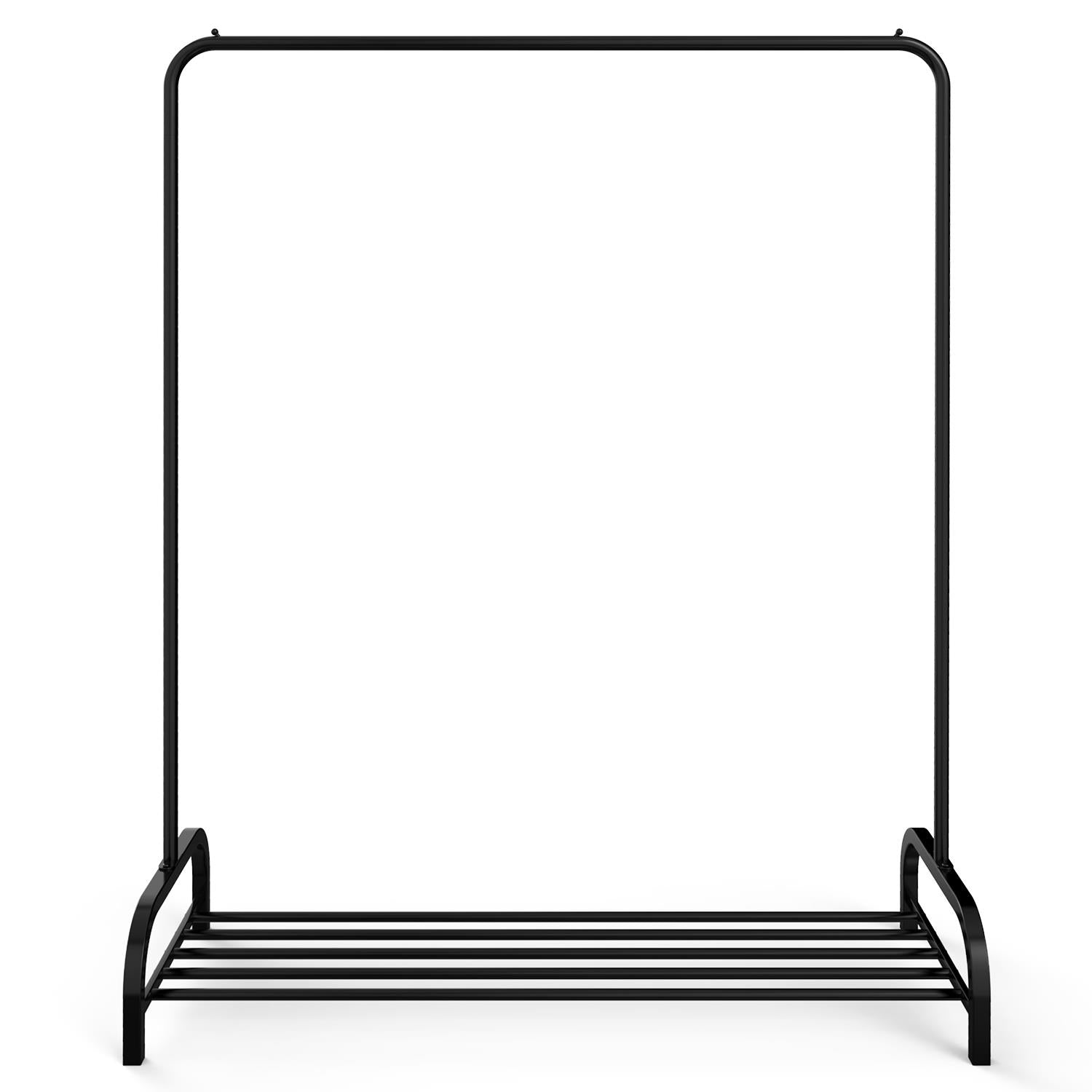 Modern Metal Clothes Rail with Shoe Rack Entryway Organizer 160x45x120 cm, 2 Pack