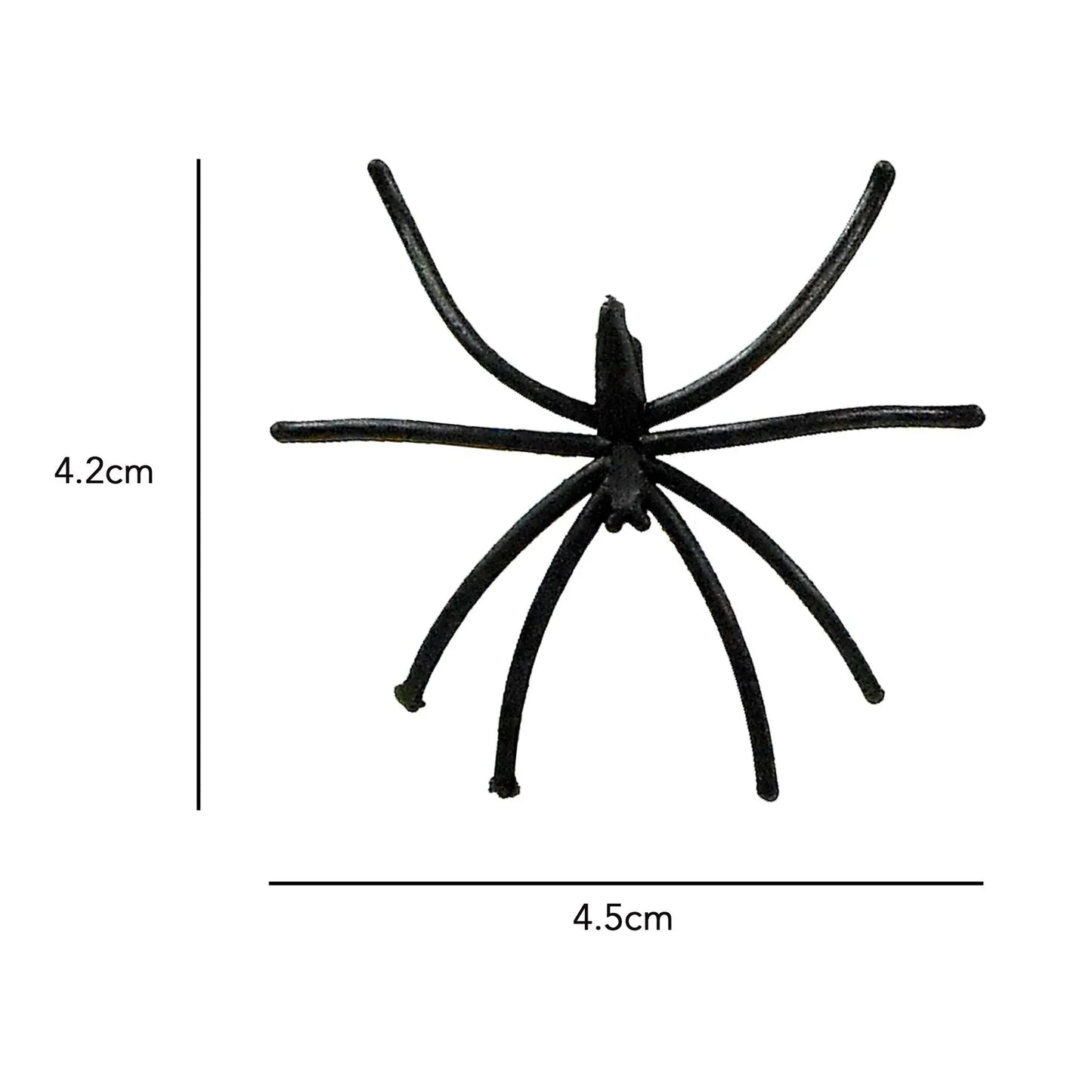 Halloween 24pcs Realistic Black Plastic Spiders – Scary Party Decorations, Haunted House Props & Prank Toys for Halloween Décor - Mode Blend