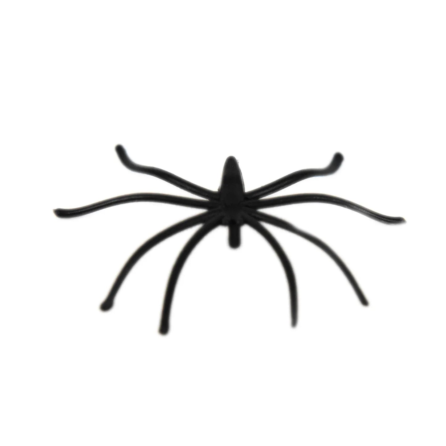 Halloween 24pcs Realistic Black Plastic Spiders – Scary Party Decorations, Haunted House Props & Prank Toys for Halloween Décor - Mode Blend
