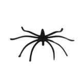 Halloween 24pcs Realistic Black Plastic Spiders – Scary Party Decorations, Haunted House Props & Prank Toys for Halloween Décor - Mode Blend