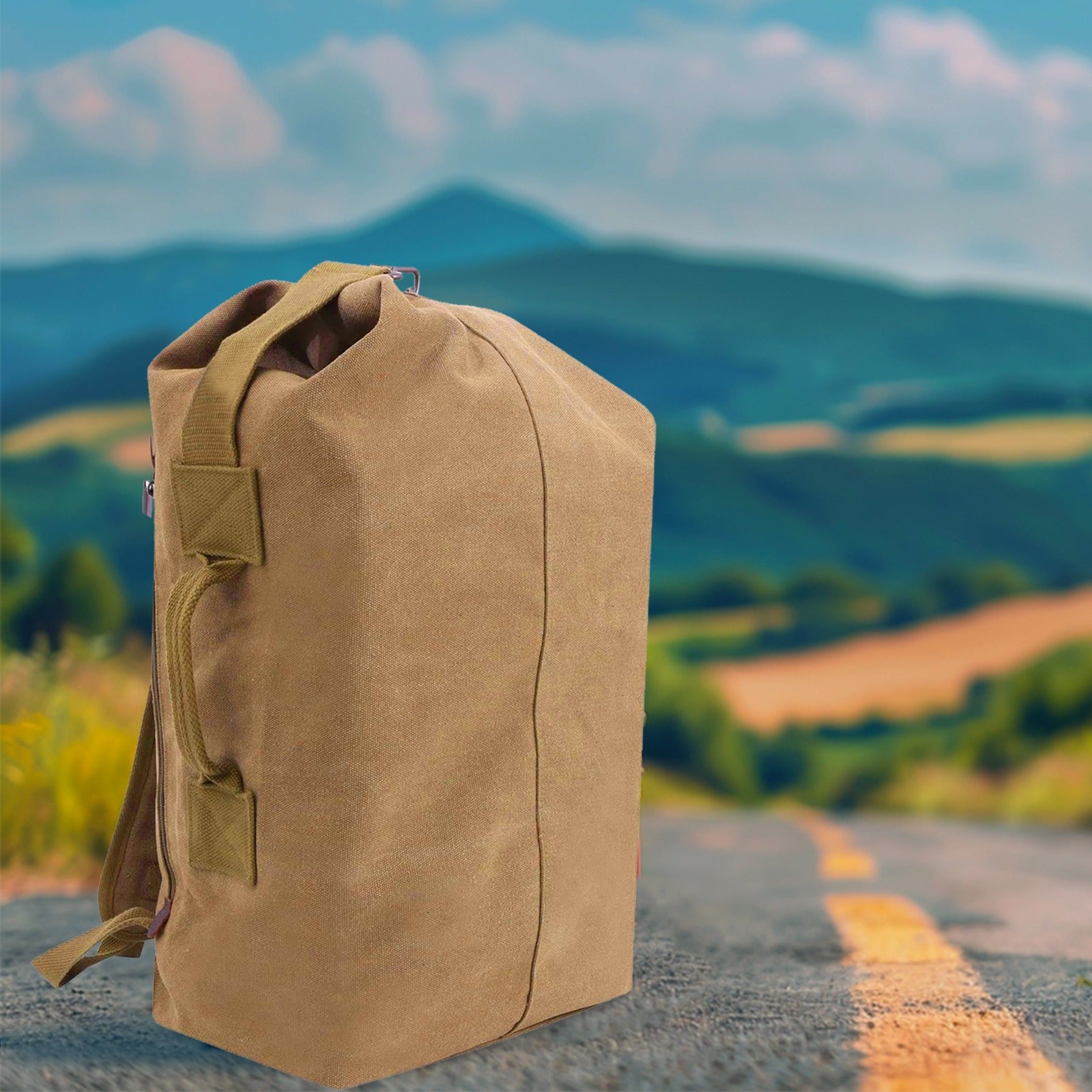 Top-Load Military Duffel Bag Backpack | 30L Capacity