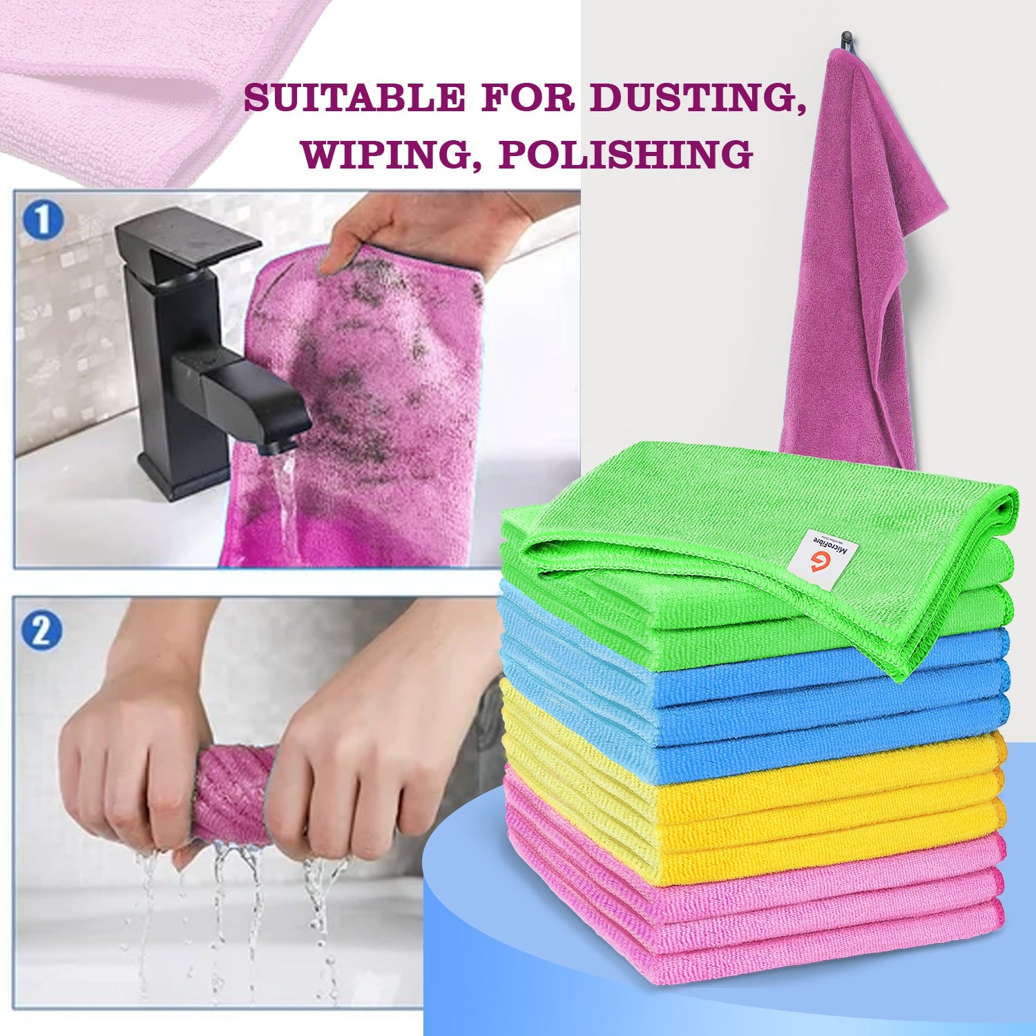 Streak-Free Polish Cleaning Cloths - Ideal for Home Use