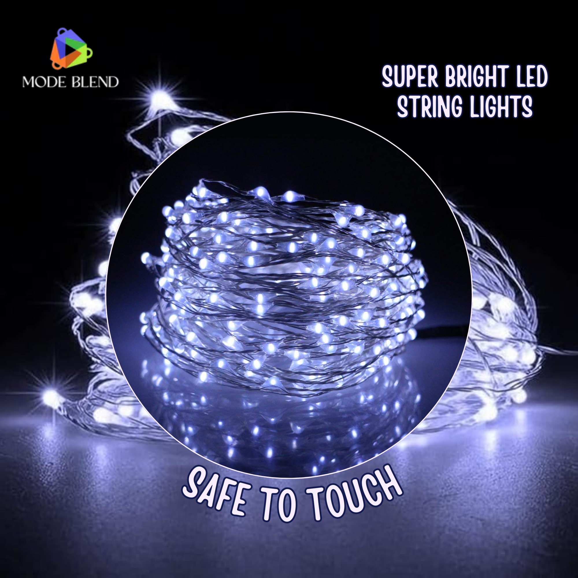 Vibrant Multi-Color LED Copper Wire Lights for Indoor & Outdoor Use - 10M/15M Options