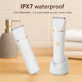 Waterproof Plastic Compact & Portable 4-in-1 Trimmer, Rechargeable, Fast Charging, Interchangeable Heads, Suitable for Women & Men, for Bikini, Pubic, Face, Nose, and Body Hair Removal - Mode Blend