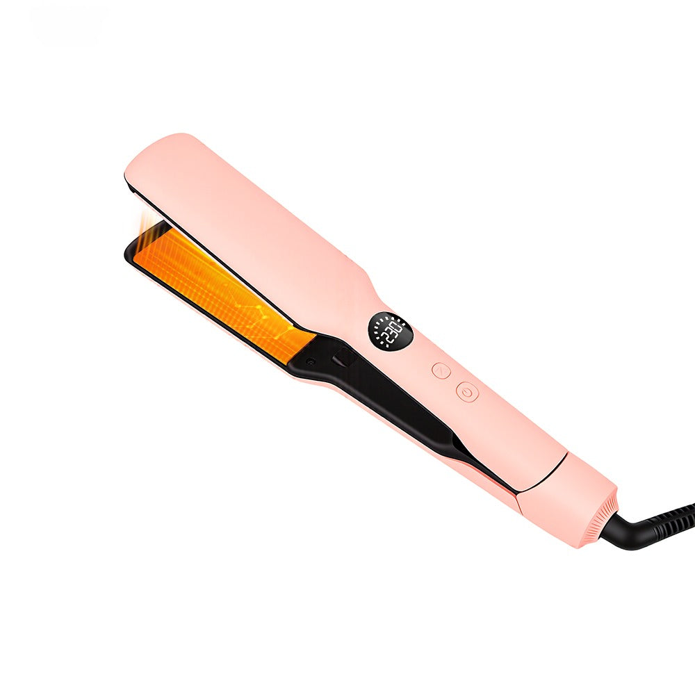 Professional Salon Grade Hair Straightener, 40mm Wide Ceramic Plates, 30s Fast Heat‑Up, Digital Temperature Display, 11 Adjustable Heat Levels (130–230°C) – Cherry Blossom - Mode Blend