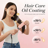 Professional Salon Grade Hair Straightener, 40mm Wide Ceramic Plates, 30s Fast Heat‑Up, Digital Temperature Display, 11 Adjustable Heat Levels (130–230°C) – Cherry Blossom - Mode Blend