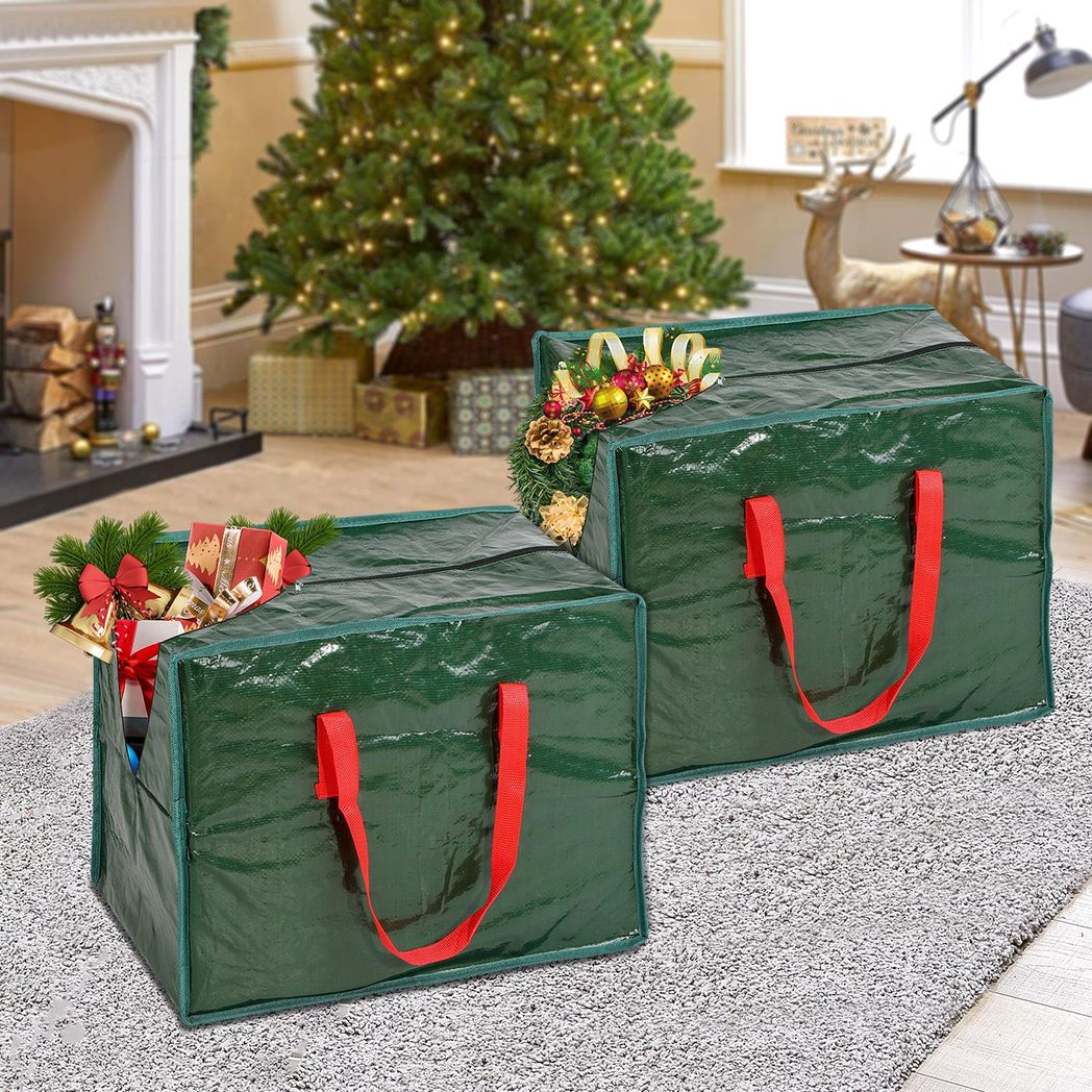 Christmas Storage Bag for Holiday Decorations Durable, Waterproof and Spacious, 1pk