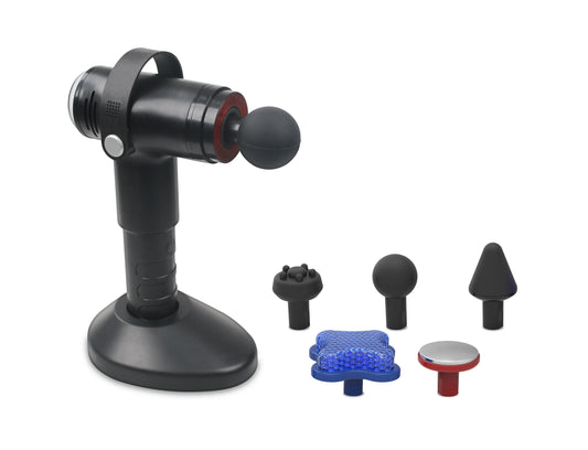 5 in 1 Deep Tissue Massage Gun Recharg5 in 1 Deep Tissue Massage Gun – Rechargeable Body Massager with 5 Interchangeable Heads & 3 Speed Levels for Full Body Muscle Reliefeable with 5 Heads & 3 Speed Settings - Mode Blend