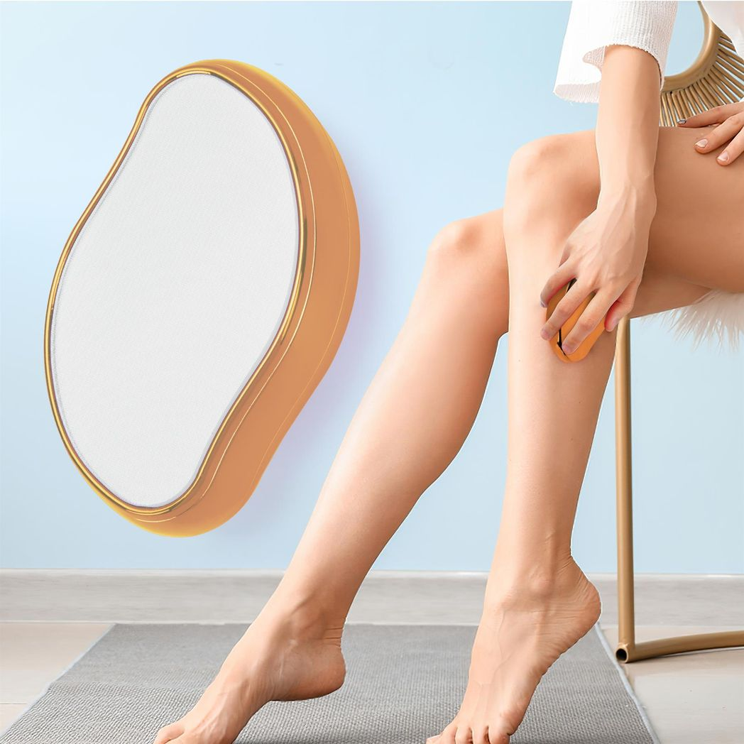 Magic Crystal Hair Eraser – Painless Hair Removal Tool, Reusable & Eco-Friendly | Smooth Skin in Minutes (Gold)
