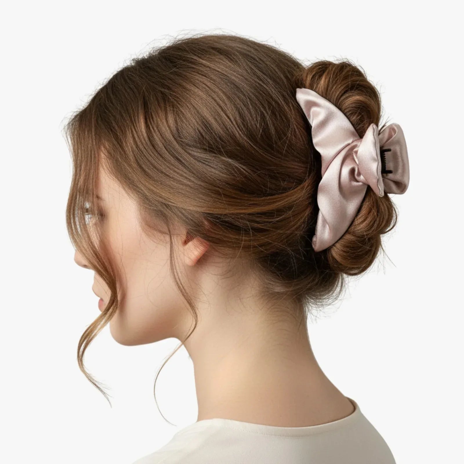 5-Piece Premium Hair Accessory Gift Set for Women & Girls | Satin Scrunchies, Cute Bow Clip, Strong Hair Claw & Microfiber Headband | Perfect Gift for School Friends, Birthdays, Christmas & Valentine’s Day - Mode Blend