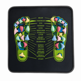 PVC Reflexology Foot Massage Mat: 35×35cm Acupressure Pad - Mode Blend