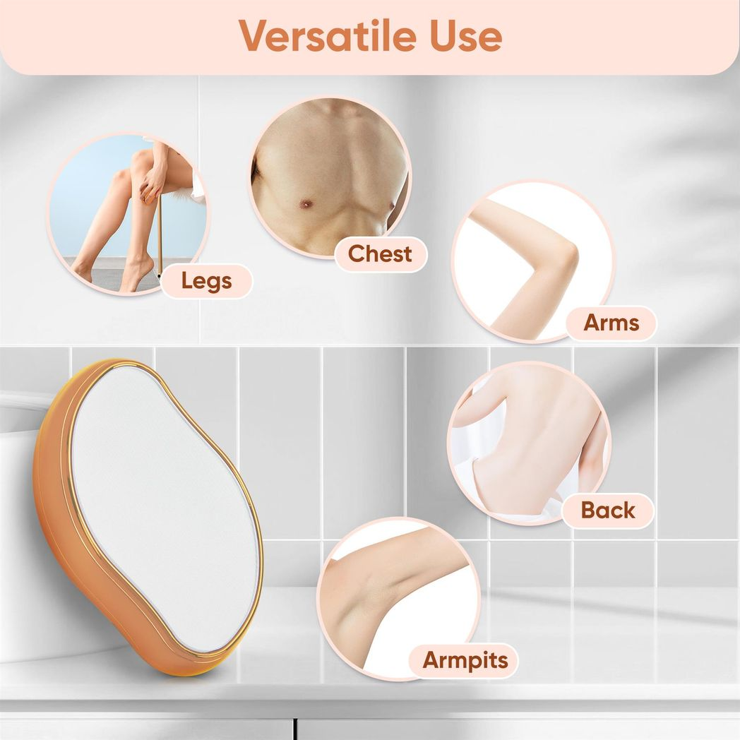 Magic Crystal Hair Eraser Painless, Reusable & Eco-Friendly Hair Removal Tool, Gold