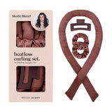 Satin Heatless Curling Set, Sponge Curling Rod Headband, No Heat Curlers for Long Hair, Women Heatless Curls, High Resilience Soft & Comfortable Sleep - Mode Blend